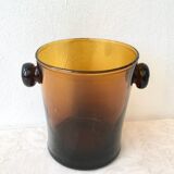 Blown glass ice bucket