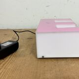 Vintage pink illuminated letter e , 1970s