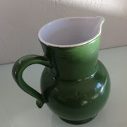 Pitcher ball in glazed green ceramic vintage 60s-70s