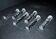 Set of 6 designer knife rests in twisted molded glass - vintage tableware