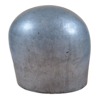 Old industrial workshop hat shape in metal cast aluminum XX th