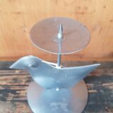Candle holder bird metal casserole