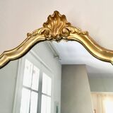 Baroque mirror gilded wood frame 52x74cm