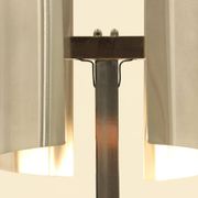 Rare Table Lamp in Stainless Steel by J. Bouvier, France, 1970s