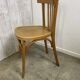 Série de 6 chaises bistrot en bois courbé