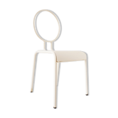 Vintage white metal children's chair