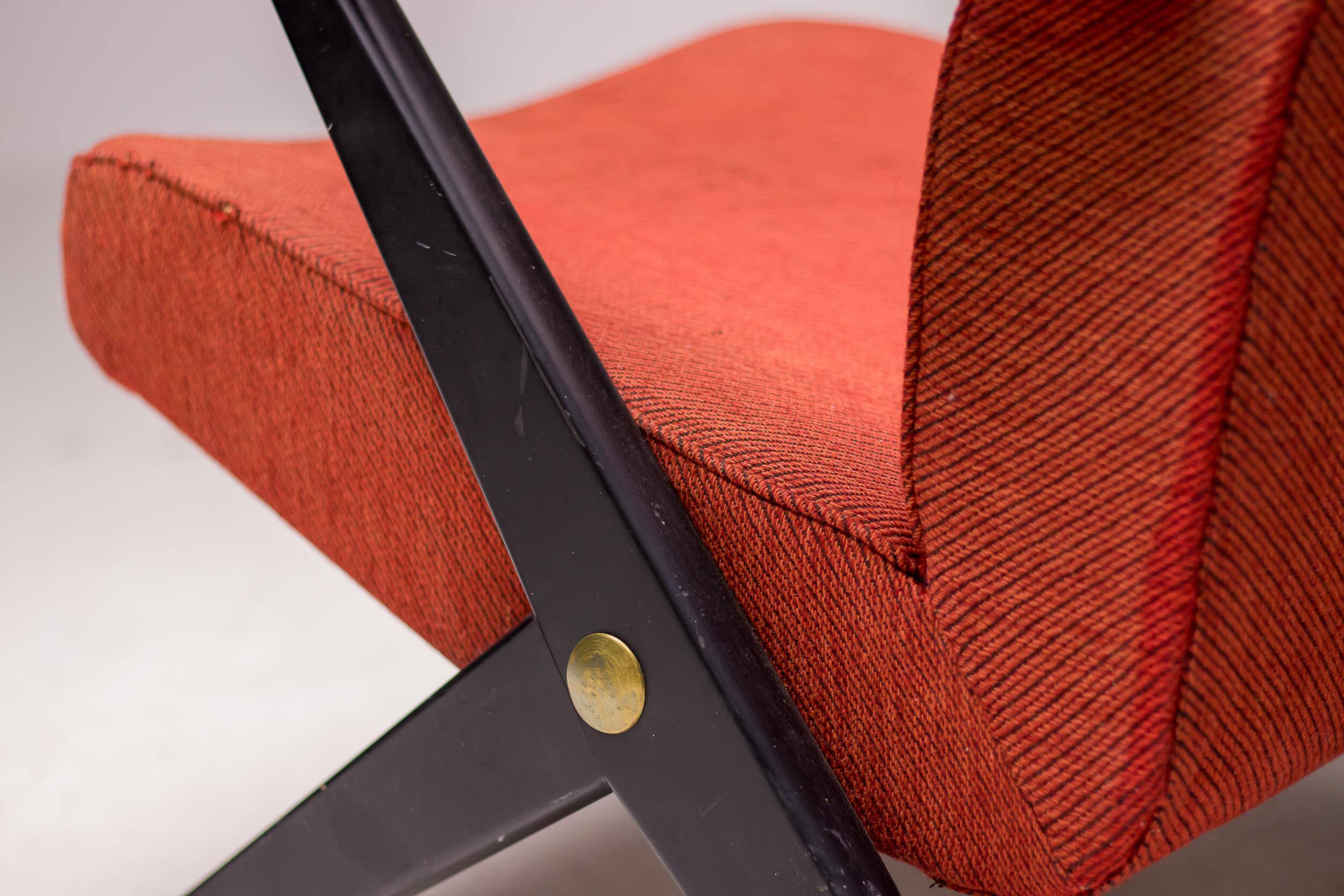Fauteuil Bengt Ruda, Triva, hêtre laqué noir, 1950