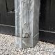 Louis XV fireplace in blue Turquin marble, 18th century.