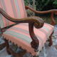 Fauteuil Louis XIII à feuilles d'acanthe