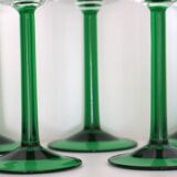 6 screen-printed Alsace wine glasses in very good condition