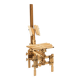 Chaise sculpturale post-moderne en bois, design Anacleto Spazzapan
