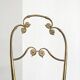 Chiavari chair with high back, brass, embroidery from the 1960s.
