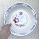 Plat creux Sarreguemines modèle Carole, décor floral et épi de blé