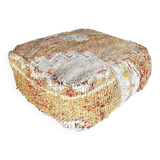 Moroccan wool pouf