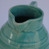 Blue-green pitcher in Orchies earthenware
