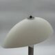 Chrome and frosted dome table lamp - modernist mushroom lamp - vintage from the 80s/90s.