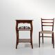 French Art Deco Side Table in Full Oak, 1920