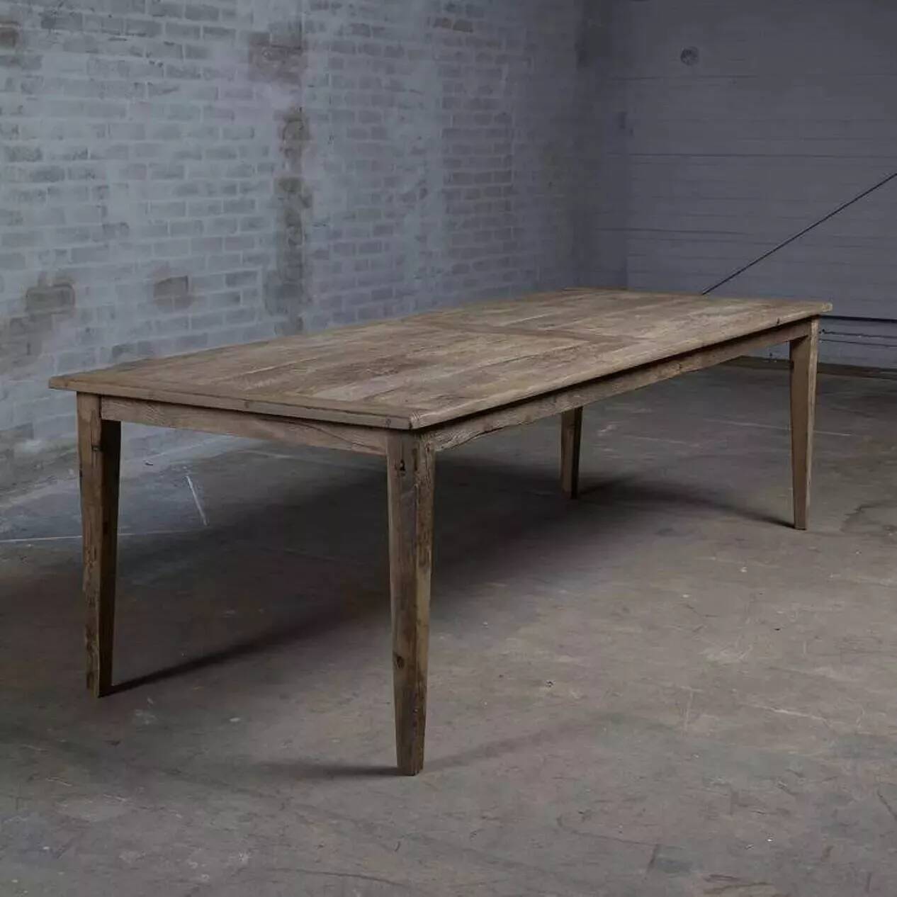 Solid oak farmhouse table Provence - 250 cm long