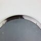 Miroir rond cerclage ambré années 70 vintage