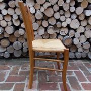 Rush seat chair in acacia