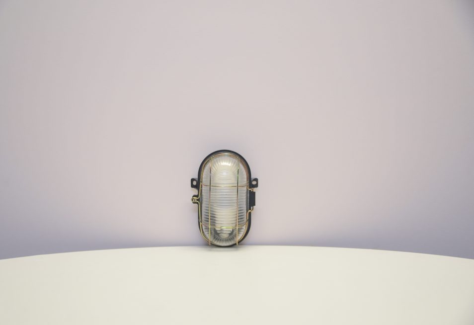 Vintage Boat Wall Lamp in Black Gold