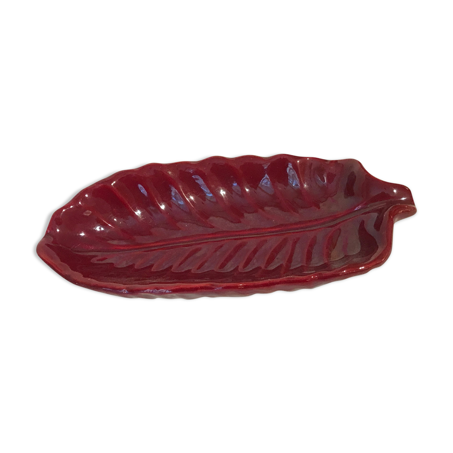 Cup sheet Vallauris A Ferlay 1950 red ceramic