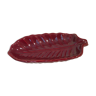 Coupelle  feuille Vallauris A Ferlay 1950 céramique rouge