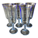 Blue glass flutes