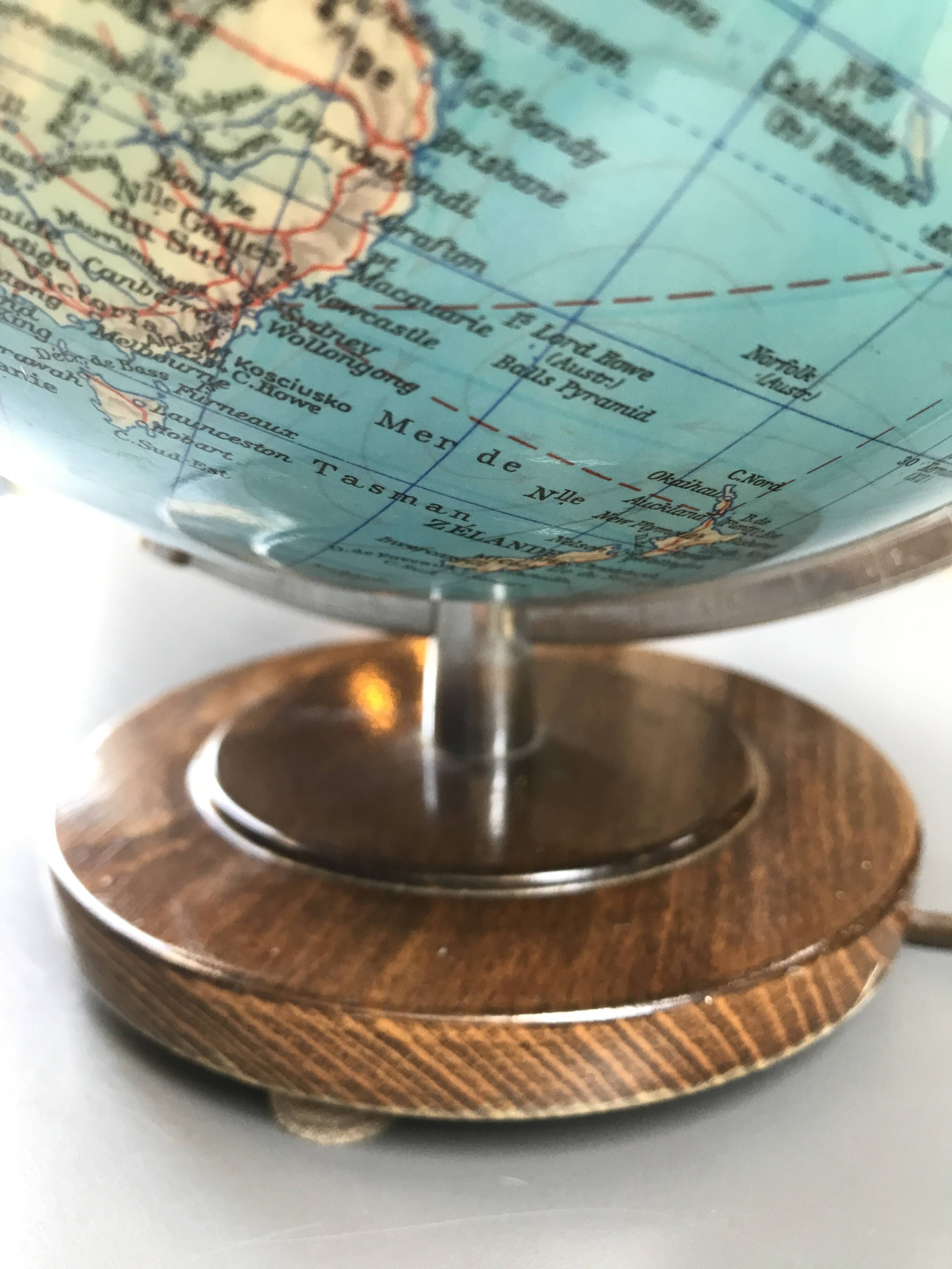 Globe terrestre DUPLEX Allemagne années 70