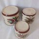 Ensemble de pots en céramique peints vintage