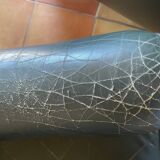 Green leather club chairs