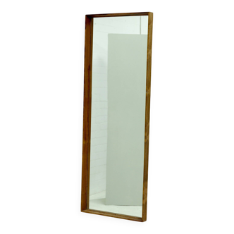 Large Scandinavian Rectangular Rosewood Mirror 1960s