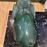 Large flamed ceramic elephant 1960
