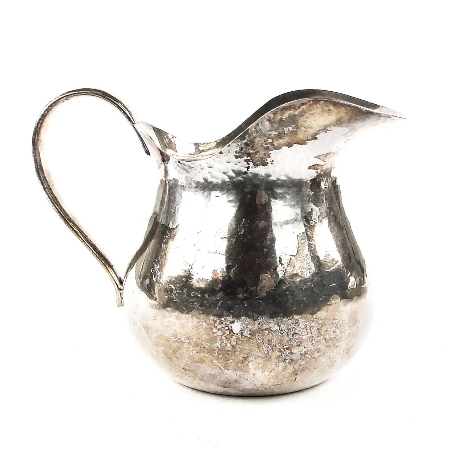 Art Deco creamer, silver-plated brass, Germany, 1950s