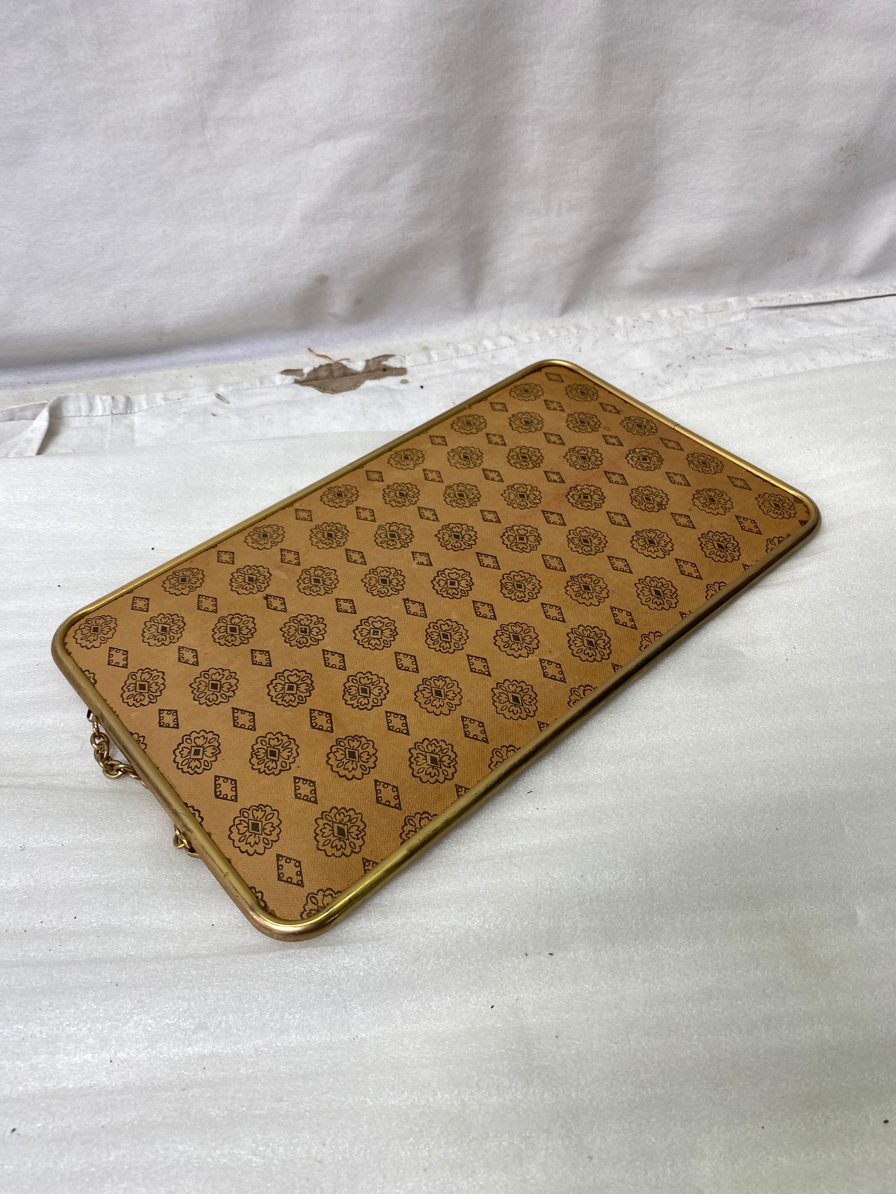 Vintage golden barber mirror