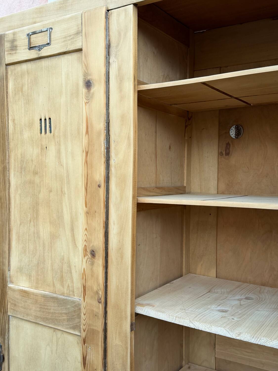 Vintage wooden wardrobe from 1940.