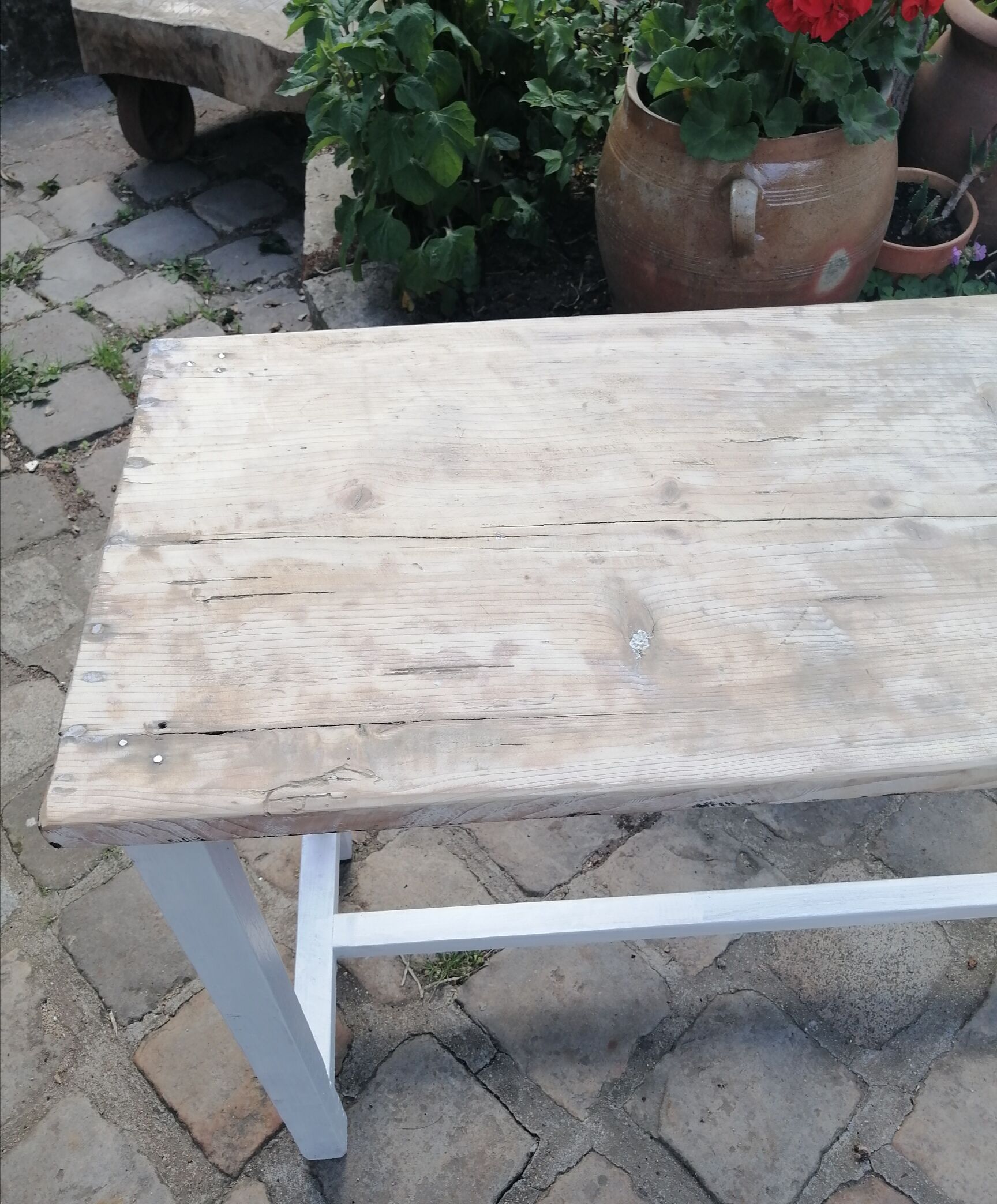 Dessert wooden table