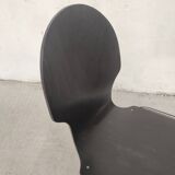 6 chaises plywood et chrome