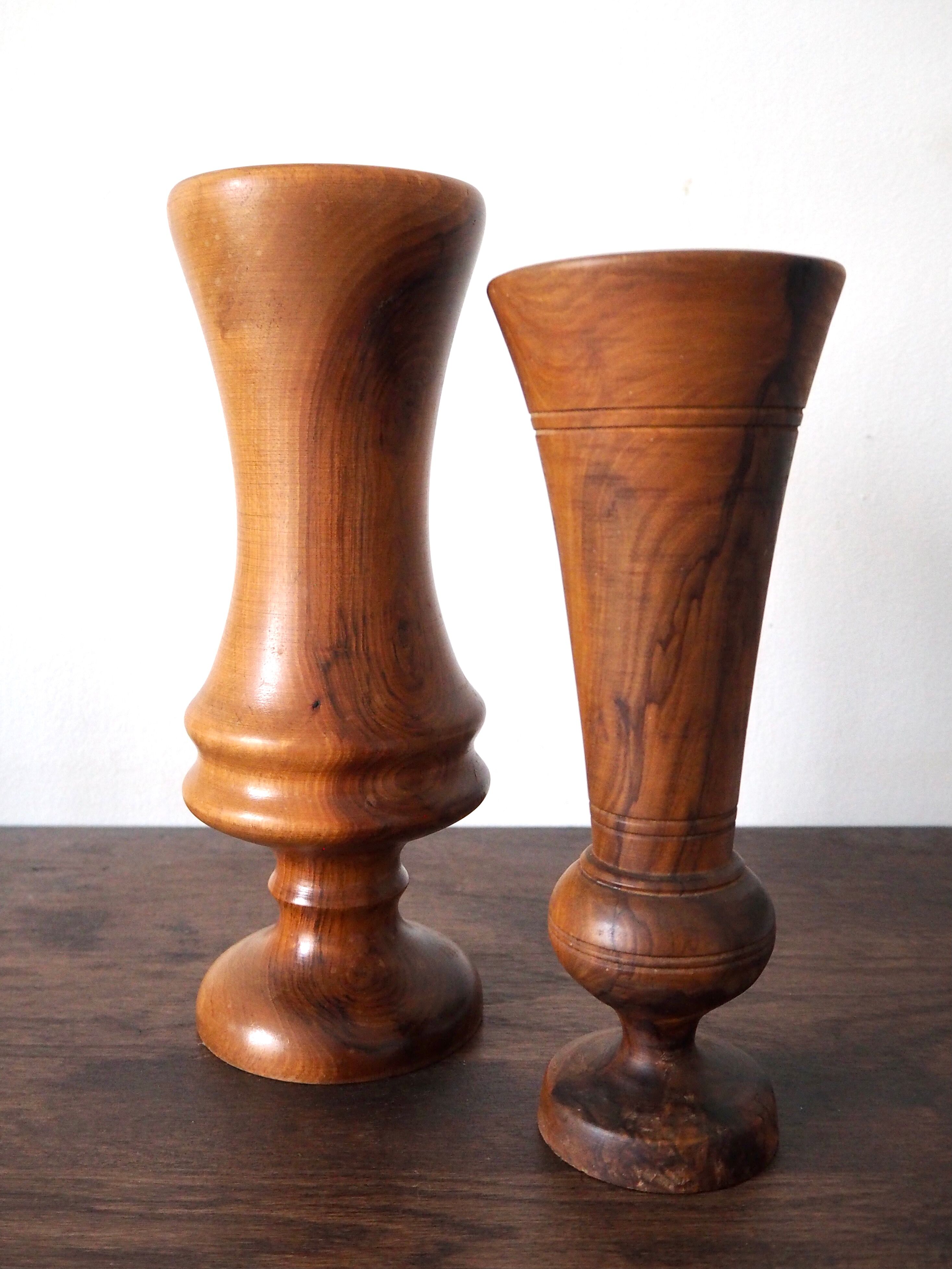 Wooden vase