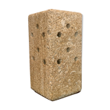 Brutalist stone lamp