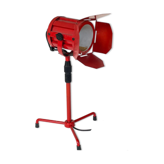 Vintage red cinema projector lamp 1970