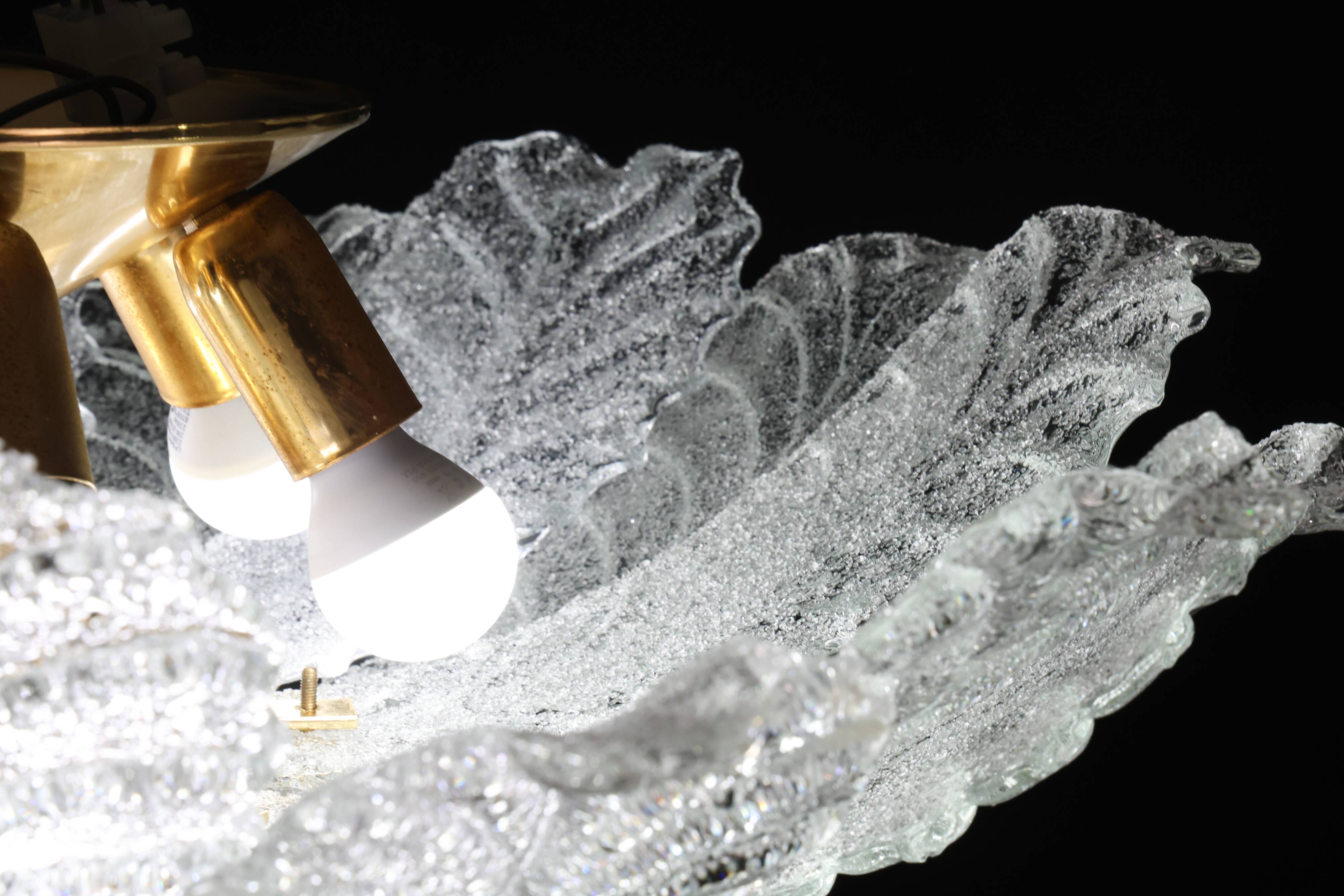 Turin, Italian Murano Glass Ceiling Light or Flush Mount, 1970s