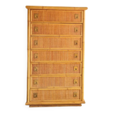 Dal Vera rattan chest of drawers, Italy circa 1970