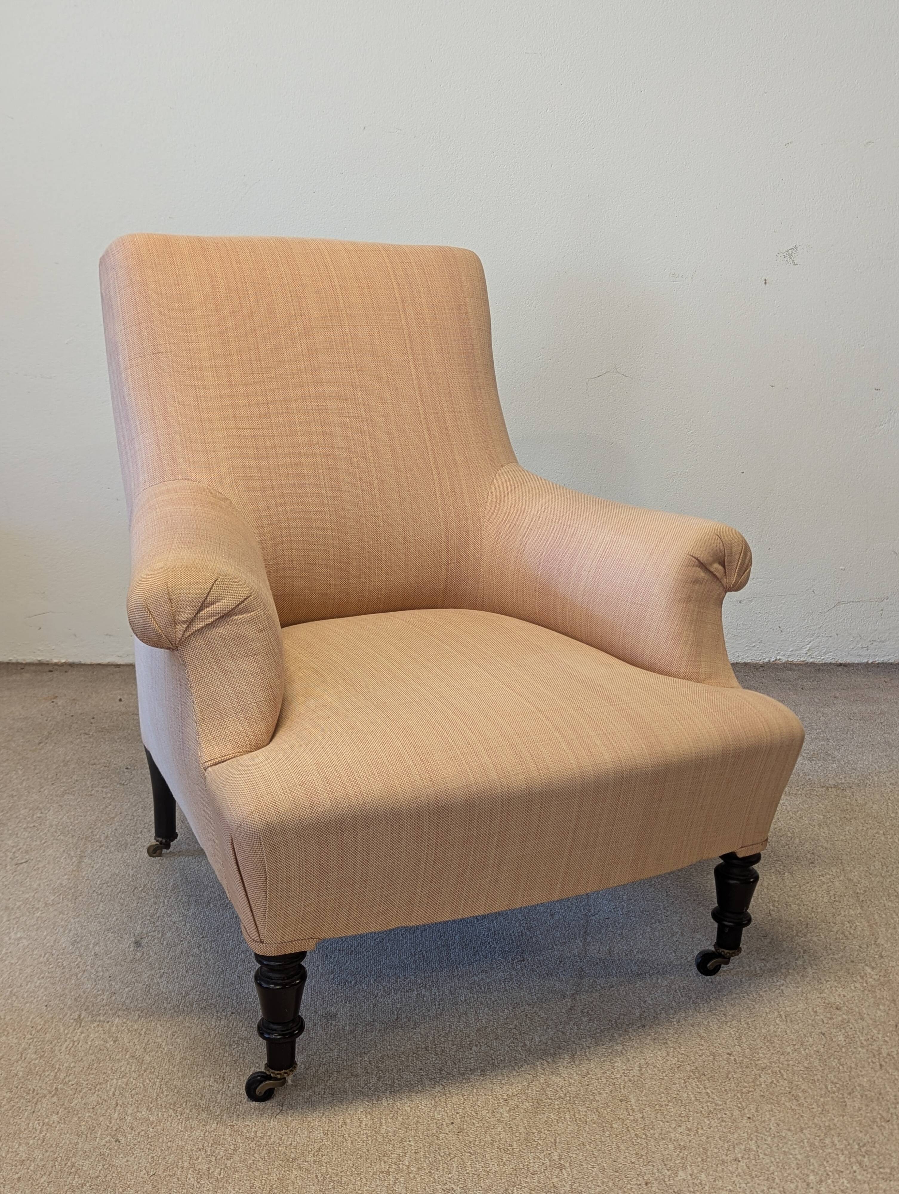 19th-century frog armchair