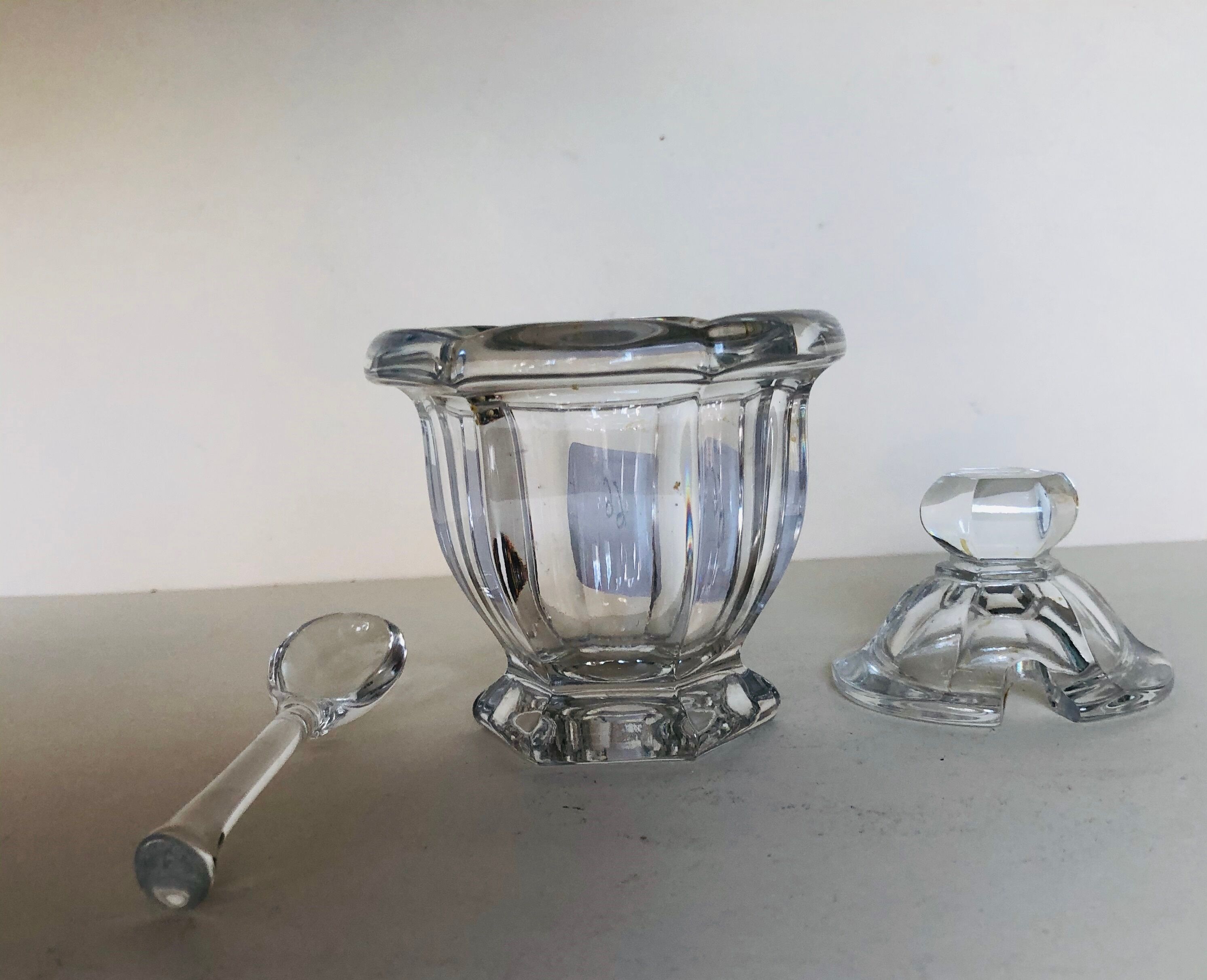 Baccarat crystal mustard