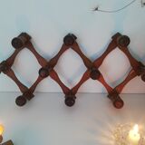 Vintage accordion coat rack