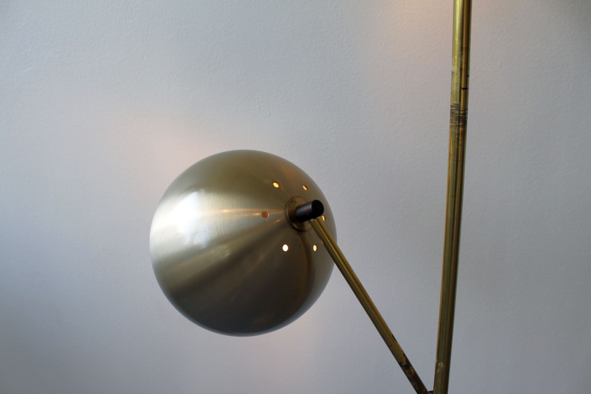 Floor lamp 2 globes, Herda, 1946