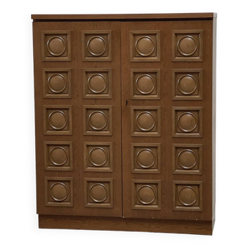 Vintage  brutalist bar cabinet, 1970