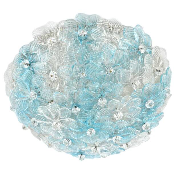 Small Barovier Toso Murano glass ceiling light, 1950s