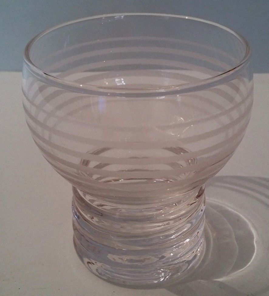 Series of 6 glasses, XXth